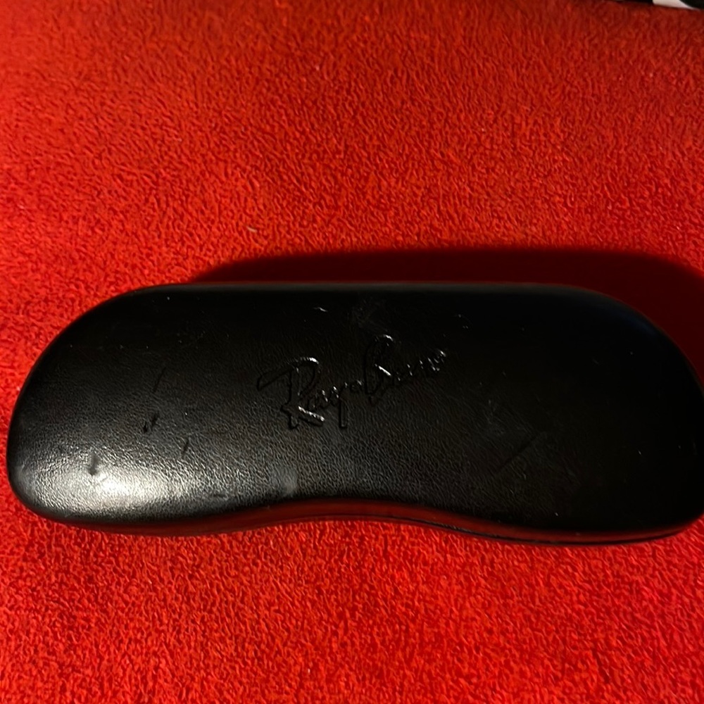 Empty Ray-Ban glass case